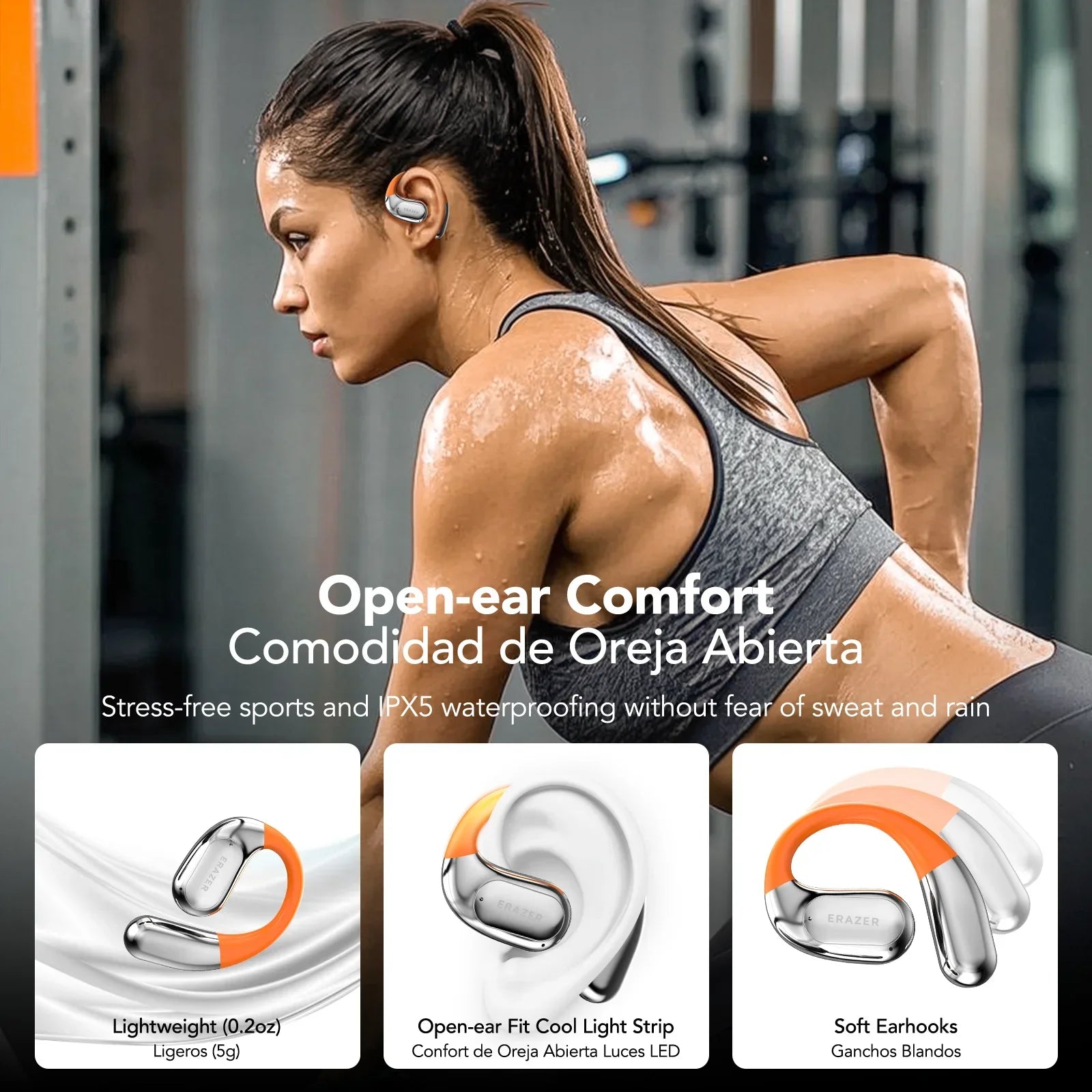 [AI Translator Earphone]  XF31 Bluetooth Translation Earbuds Sleep ASMR Headset DIY APP AI Wireless Headphones Open Back